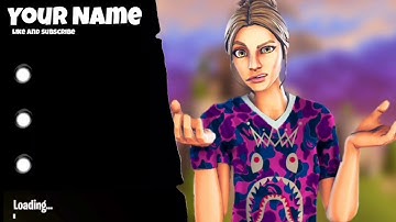 FREE Fortnite loading screens intro Template NO TEXT Bape skin! and Ranegade Raider!