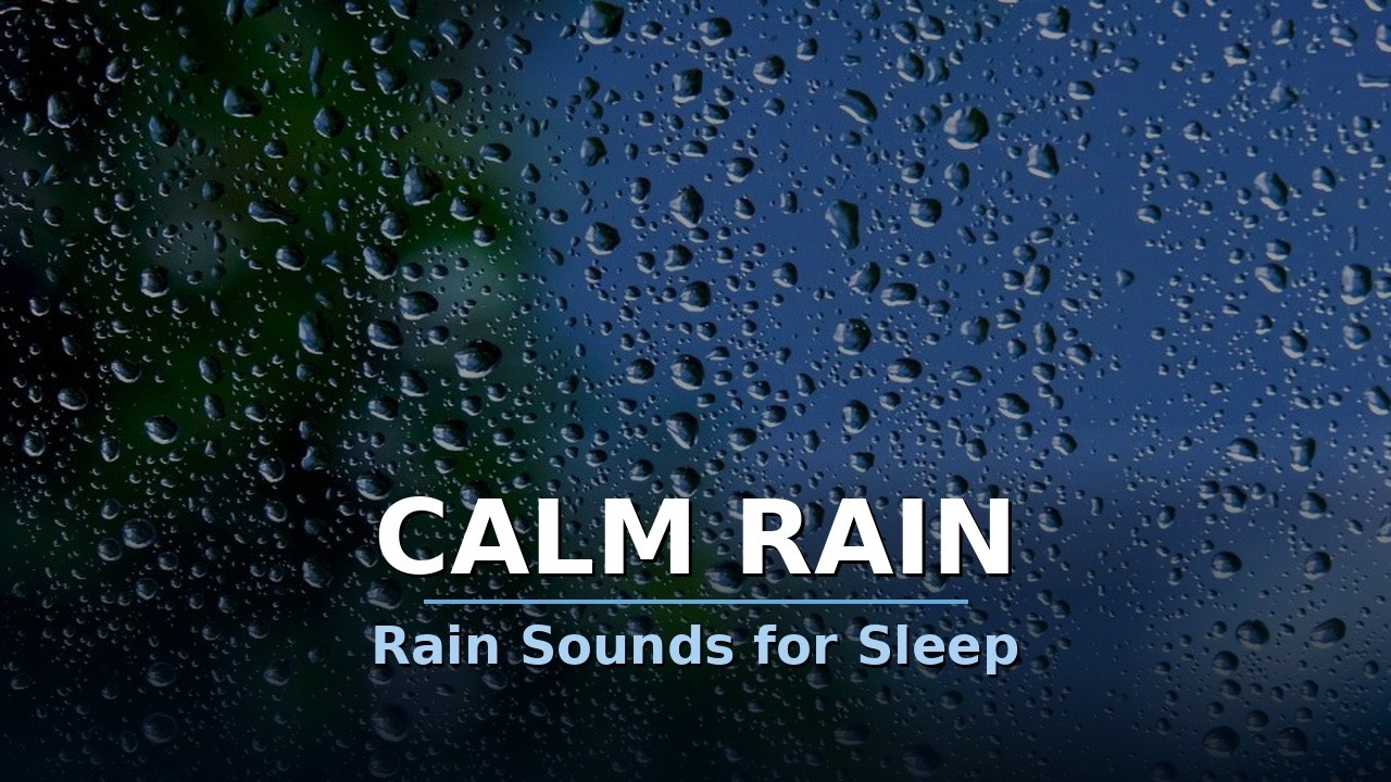 Rain on Window Sounds for Sleep | Gentle Rain Drops for Deep Sleep & Relaxation | Black Screen