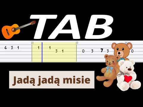 🎸 Jadą jadą misie - melodia TAB (gitara) 🎵 TABY I NUTY W OPISIE 🎼