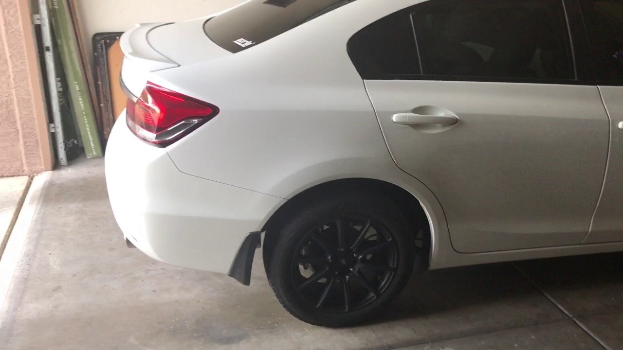 2013 Honda Civic resonator delete!!!!! YouTube