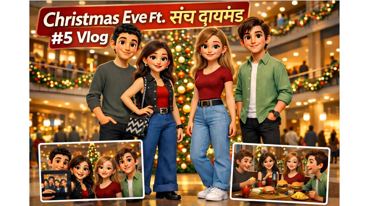 🎅 Christmas Eve Turns Wild! ft. Team Diamond | Vlog #5 | The Veda Vlogger