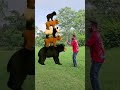 5 Bear are stacked layer by layer. The dog at the bottom is really amazing