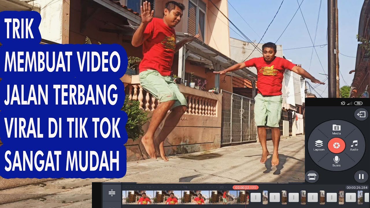 Cara edit video terbang di android viral di tiktok YouTube