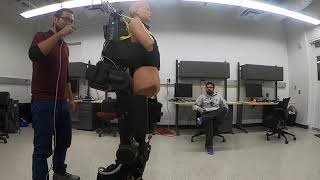 First steps of stable exoskeleton walking with the OSU controller