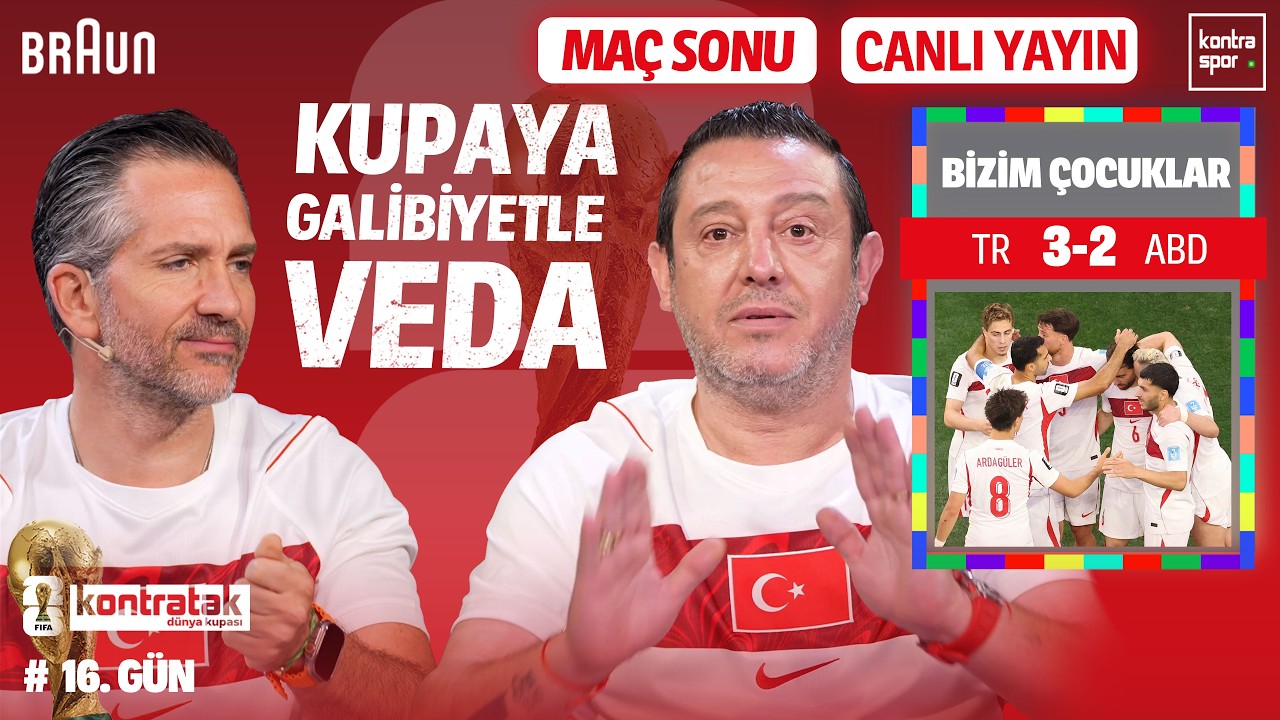 ⁣🔴 CANLI | Türkiye - ABD Maç Sonu | Nihat Kahveci, Nebil Evren | Kontratak Dünya Kupası