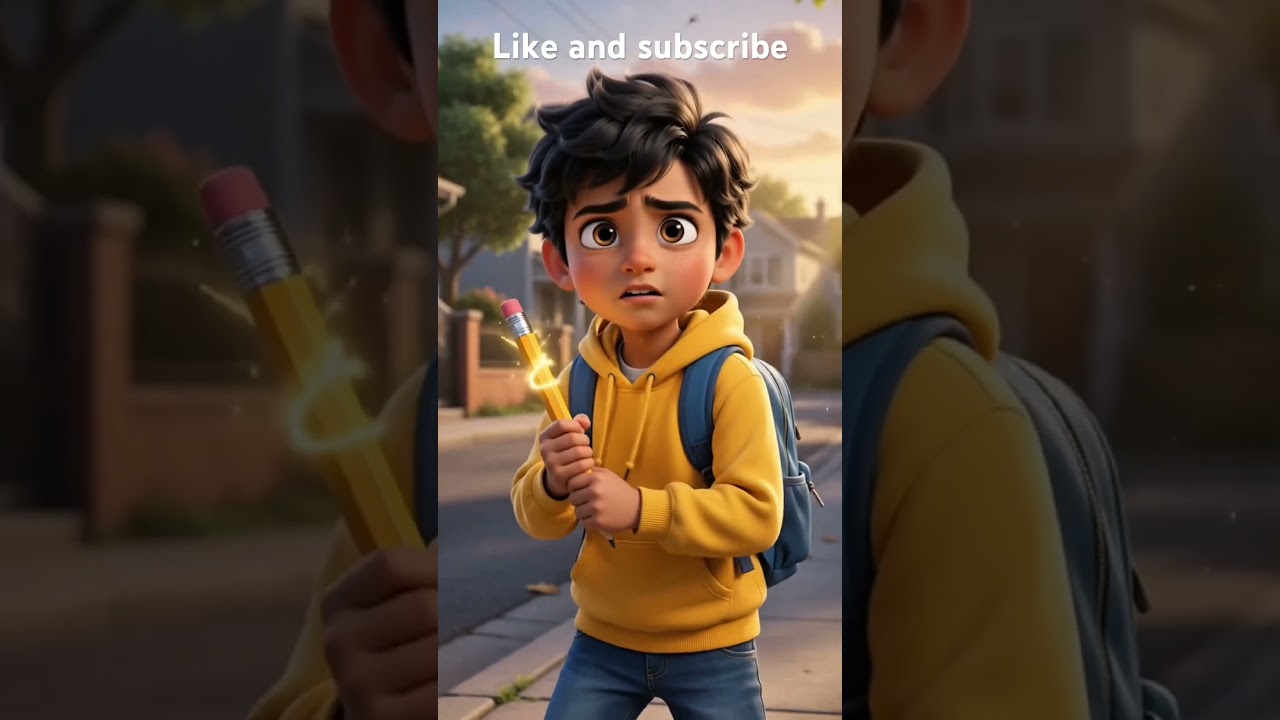 The magical pencil 🪄part 1 -2 #cartoon #children #explore #viral