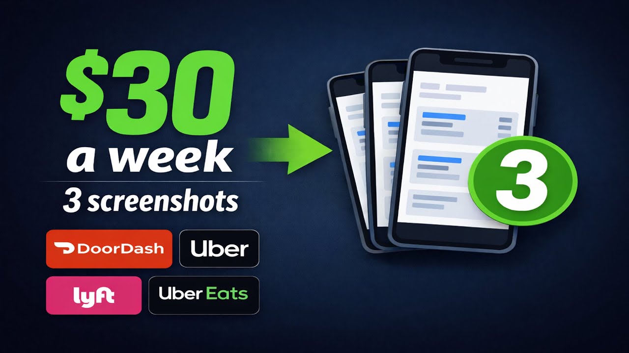 If You Drive DoorDash, Uber, and Lyft, Three Quick Screenshots Add Thirty Dollars a Week in Minutes