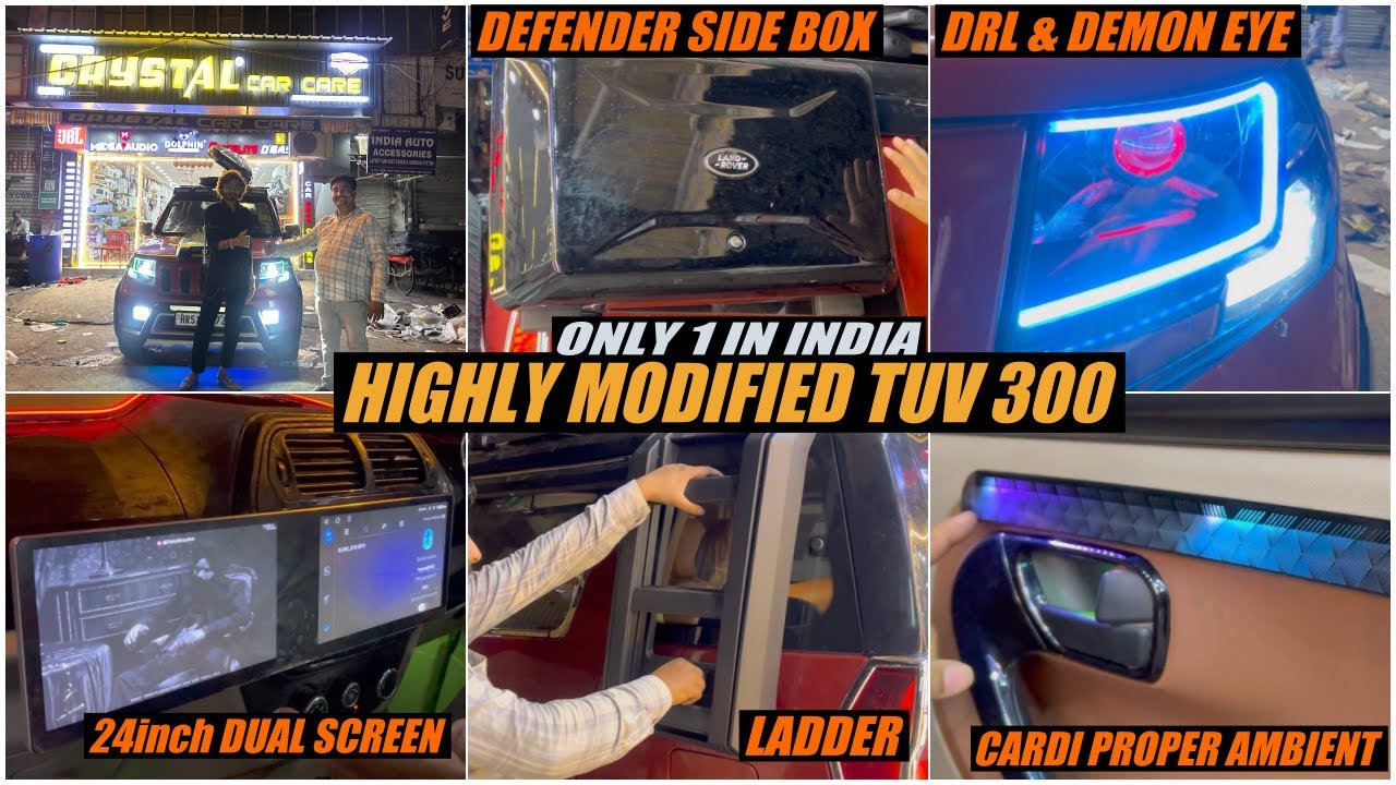 Highly Modified TUV in INDIA | TUV Converted to BOLERO NEO 10+ 😱 | CRYSTAL CAR CARE Karol Bagh