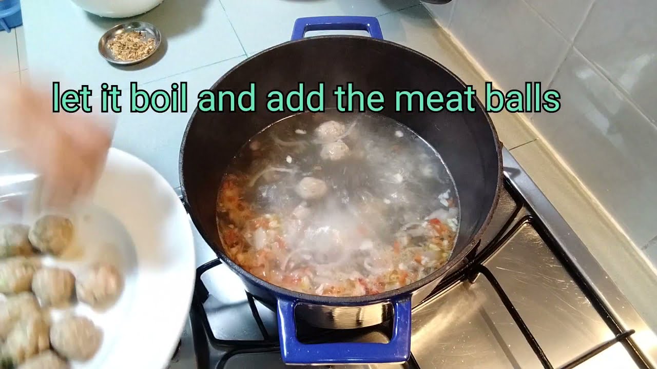 How to cook meat balls with misua, meatballs misua vermicelli soup