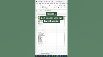 Format Painter #excel #shorts #tricks
