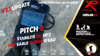 Beach detection output: Update V3.1, Pitch 2 test, HF2 stability on wet sand.