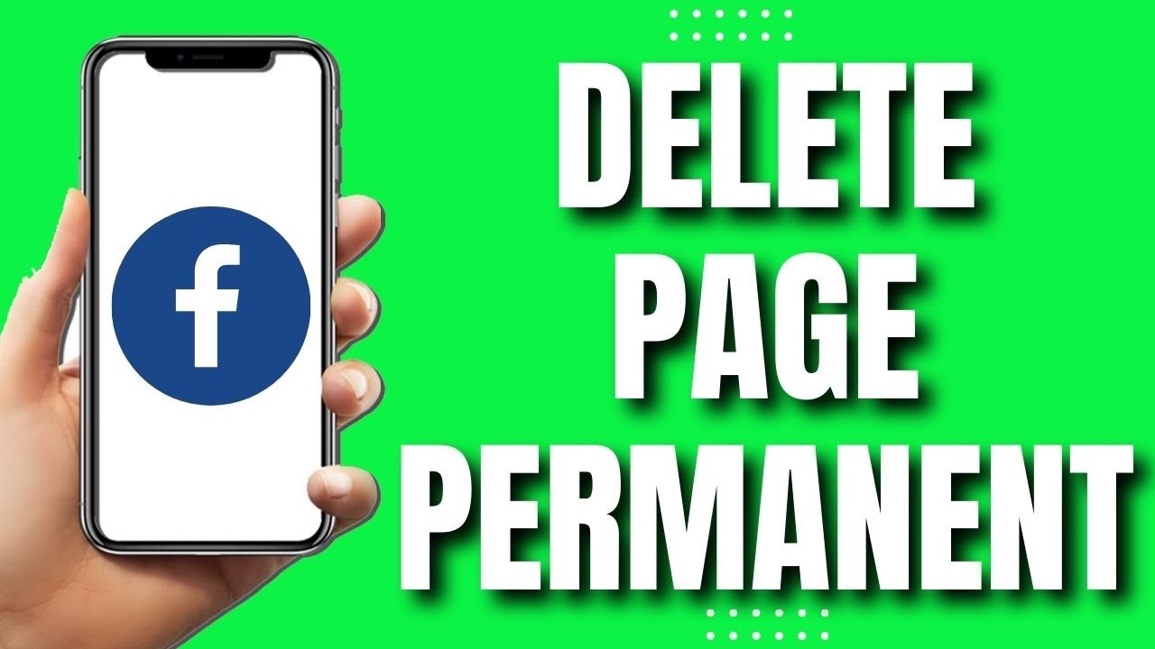 How To Delete Facebook Page Permanently (2023) - YouTube