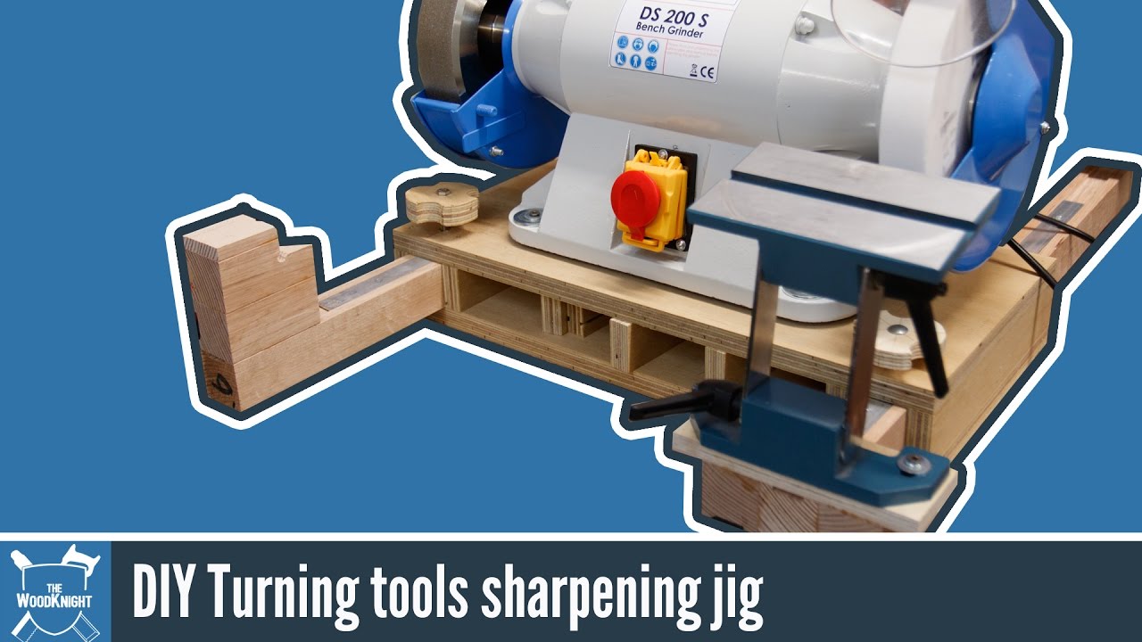 Make A Wood Turning Grinder Sharpening Jig For 12 Youtube