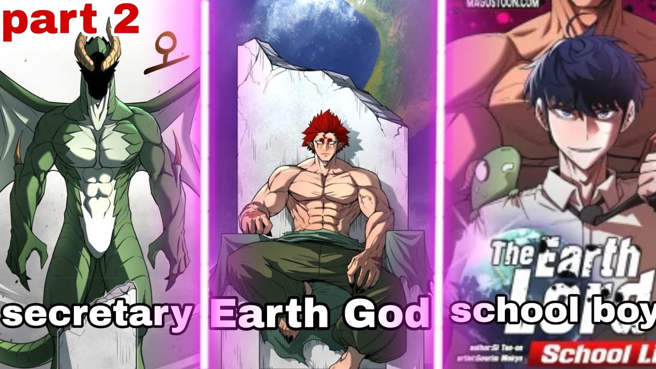 The Earth Lord’s School Life Episode 2  new Manga 2025 Hindi explain |God mu won the first fight 🔥|