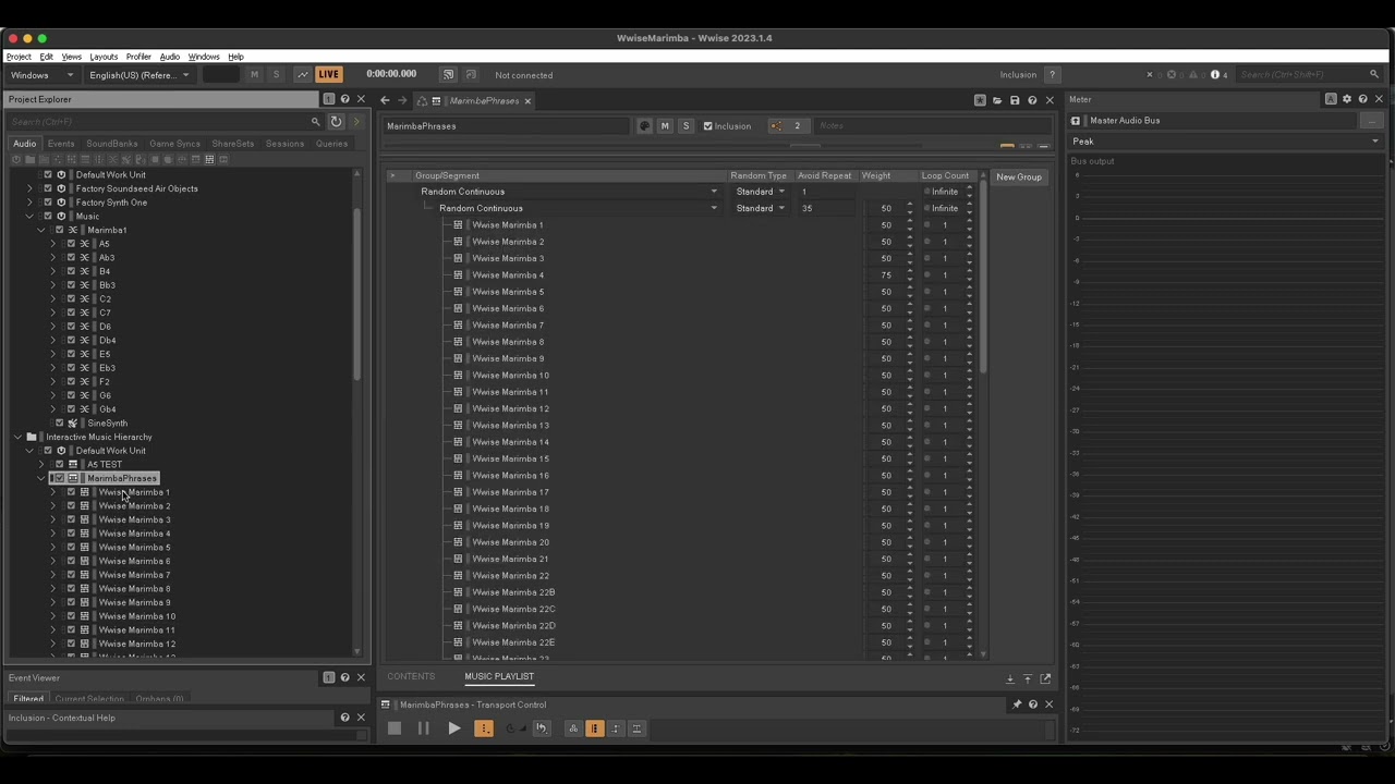 MIDI Music System using Wwise