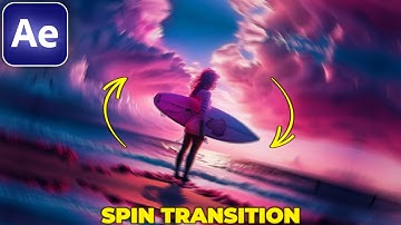ROTATION TRANSITION in After Effects | SPIN TRANSITION
