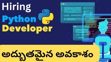 Latest job openings | python developer job | remote job | python | Datascience jobs | Apply today
