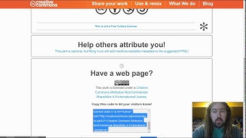 How to add a Creative Commons License to your website.