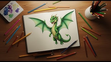 How to Draw a Beautiful DRAGON ...| Draw smart | step by step