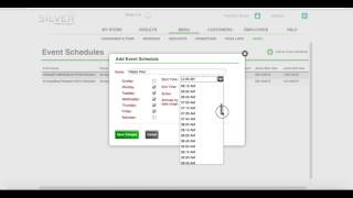Silver PRO  set up an event