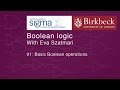 Boolean 01 basic boolean operations