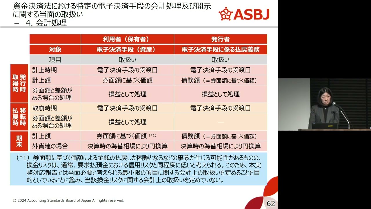 会計基準アップデート（電子決済手段）