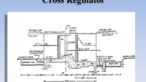 Design Of Hydraulic Structures 23 : Example on Cross Regulator