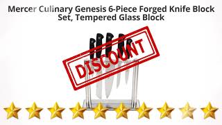 Mercer Culinary Genesis 6-Piece Forged Knife Block Set, Tempered  | Review and Discount