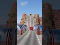 BeamNG Drive crashes - bollards vs car Part 503  #beamngdrive #beamng #youtubeshorts #shorts
