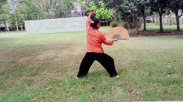 Tai Chi Kung Fu Fan太極功夫扇-背向示范
