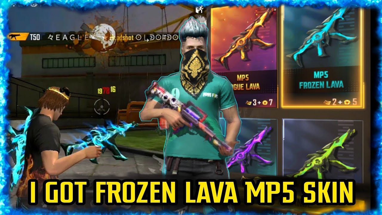 Free Fire | I GOT FROZEN ❄ LAVA 🔥 MP5 SKIN 😱