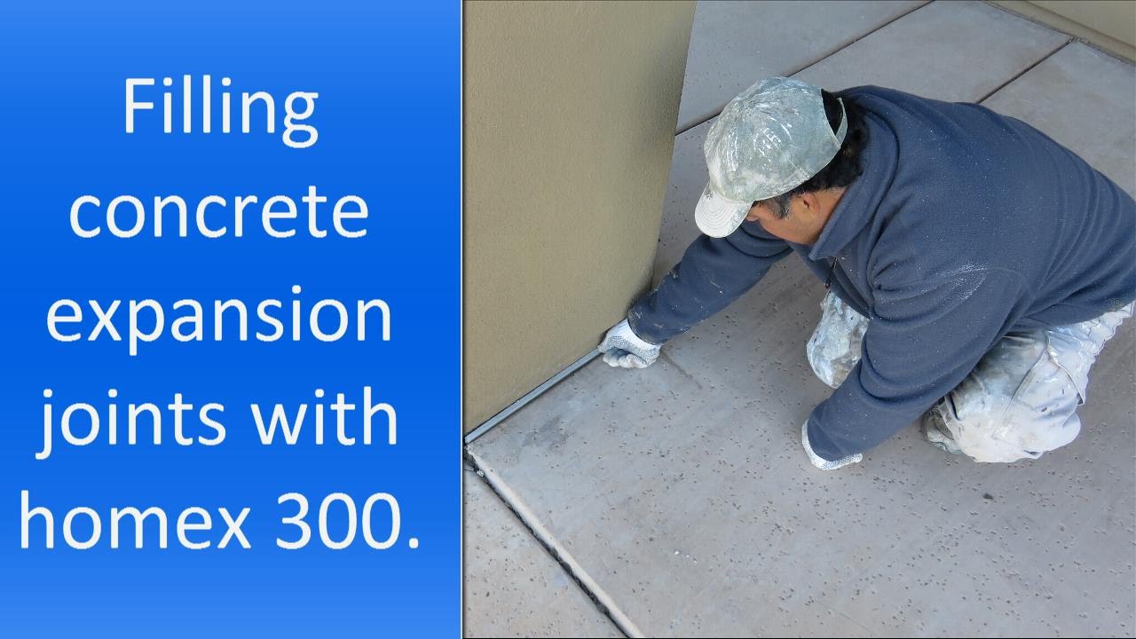 How To Fill Expansion Joints In Concrete Youtube