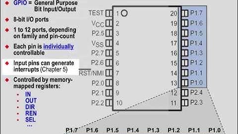 Using GPIO with the MSP430 Microcontroller