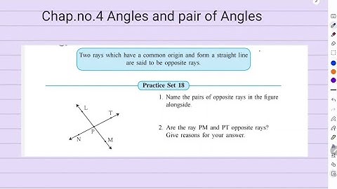 Practice set-18|| 7th maths chap.4 Angles and pair of angles | #7th #maths #youtube