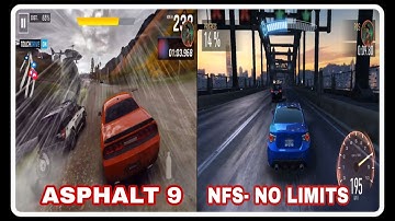 ASPHALT-9 Legends vs NFS No Limits Full comparison 2018 new video