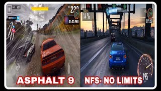 ASPHALT-9 Legends vs NFS No Limits Full comparison 2018 new video screenshot 2