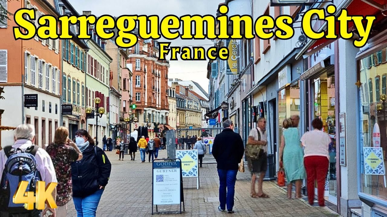 Sarreguemines France | Walking Tour Sarreguemines 2025 | The Beauty of Sarreguemines 4K