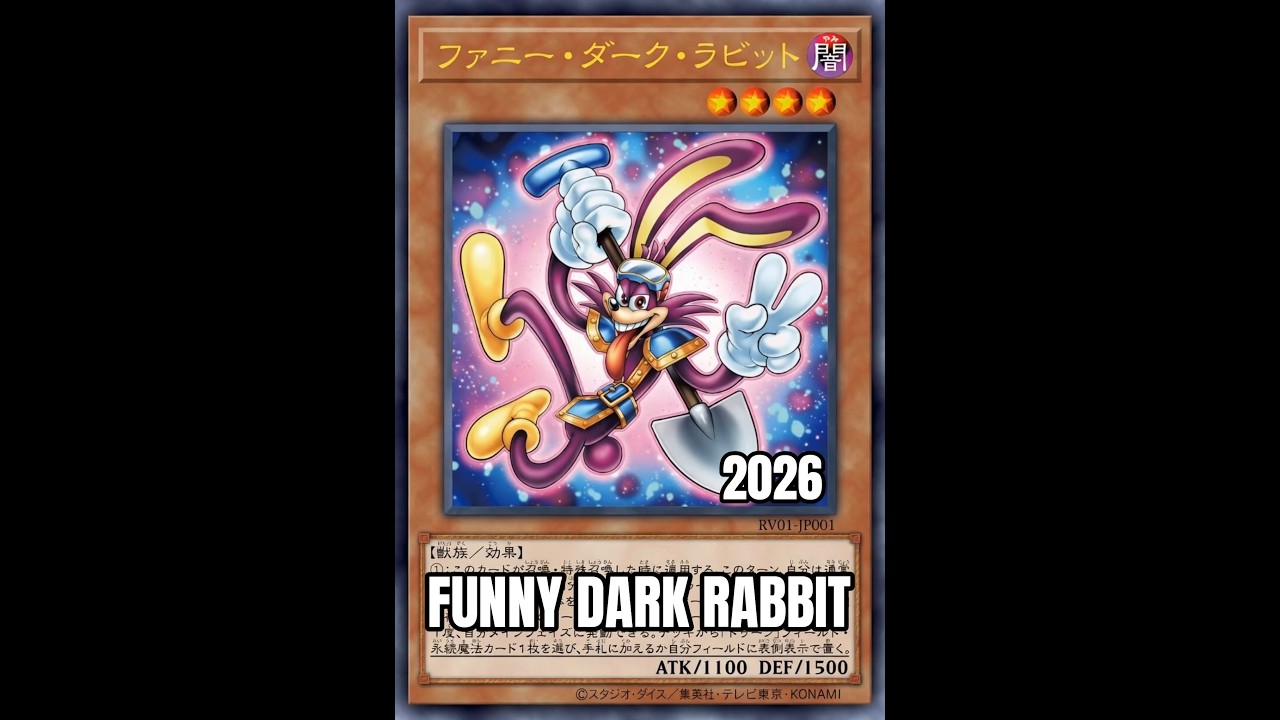 Funny Dark Rabbit *New* 2026 Yu-Gi-Oh! Card Animation - Toon Edition -  YouTube