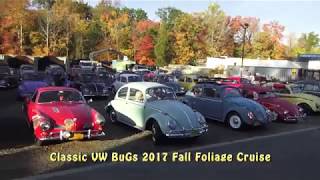 Classic VW BuGs 2017 Fall Foliage NY Beetle Convoy Car Tour Cruise