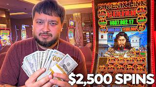 Putting $500,000 INTO SLOT MACHINES!!! ($2,500 SPINS)