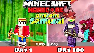 I Survived 100 Days As A SAMURAI In ANCIENT JAPAN Of Minecraft Hardcore...(हिन्दी)