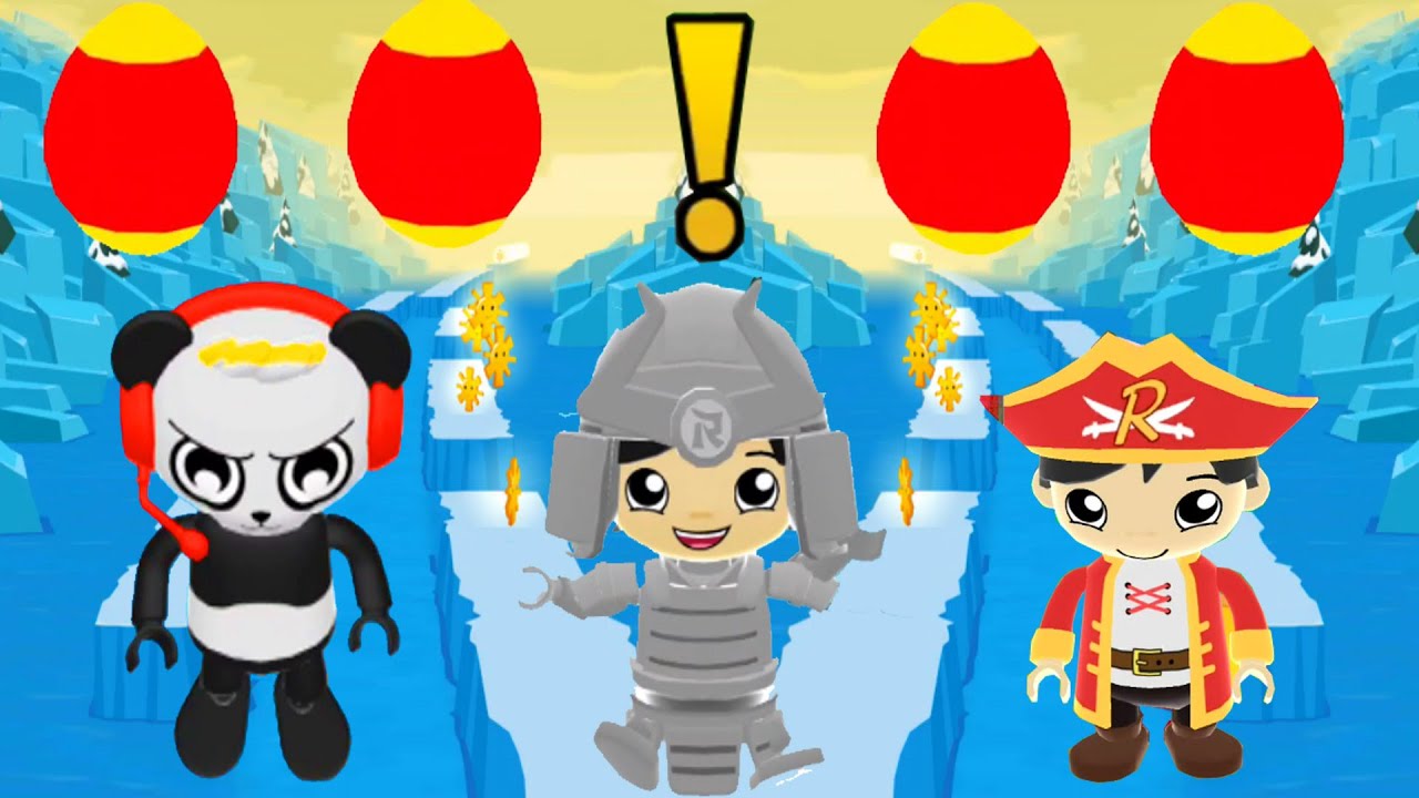 TAG WITH RYAN CAPN MIDAS RYAN VS TRACK STAR RYAN VS COMBO PANDA FUNNY GAMEPLAY