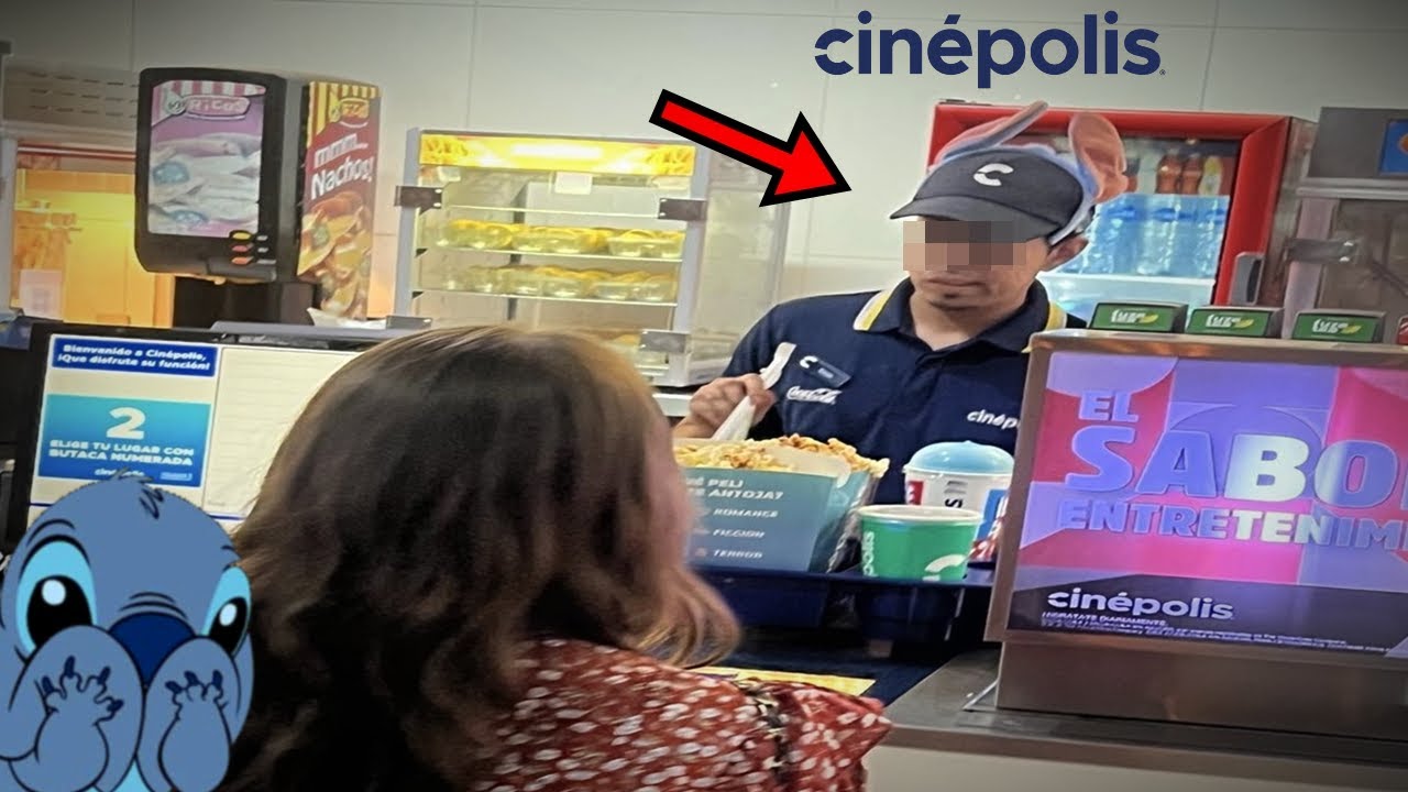 LE PASÓ LO PEOR a ESTE EMPLEADO DE CINEPOLIS en ESTRENO de LILO Y STITCH