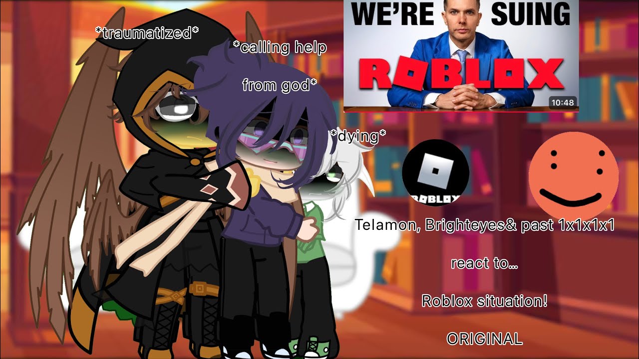 Telamon, Brighteyes& 1x1x1x1 react to…Roblox situation! |ORIGINAL| warnings in desc