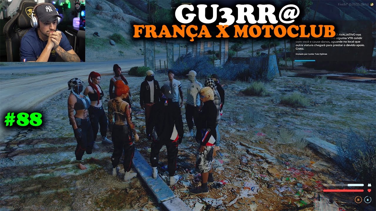 GU3RR@ DA FRANÇA CONTRA O MOTOCLUB VAI SER BOA OU RUIM? EP 88