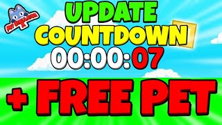  Pet Simulator X  Stream new Update Countdown  Dm Helicopter Cat Giveaway roblox 