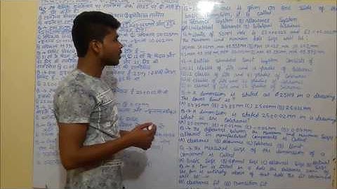 Limit Fit And Tolerance Most important MCQ For DMRC,HAL,BHEL,OFRC,And All Technical Exams.