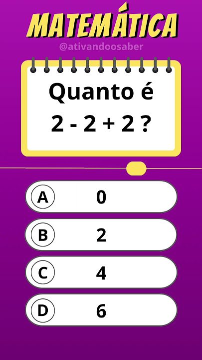 ➥ Quiz de Matemática 6º Ano #2