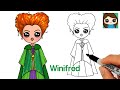 How to Draw Witch Winifred Sanderson | Hocus Pocus