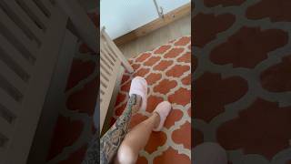 Cute Pink Fluffy Closed Toe Slippers & Stunning Tattooed Legs Play Miss Blubelle Sole Teaser